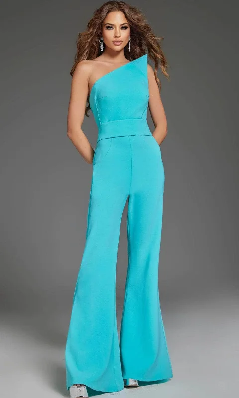 women's glam jumpsuitsJovani 43567 - Flared Jumpsuit