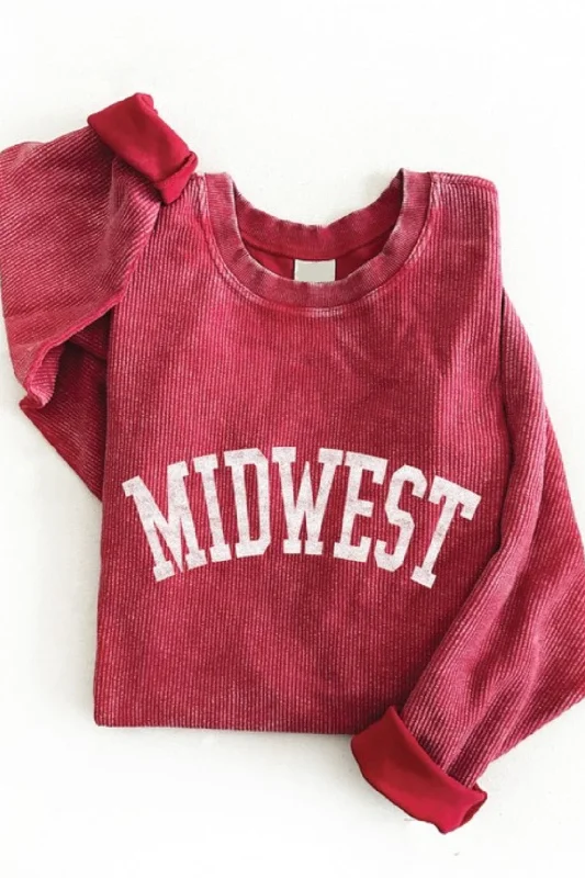 women's tops for minimalist aestheticsMidwest Thermal Vintage Pullover - 4 Colors! - FINAL SALE