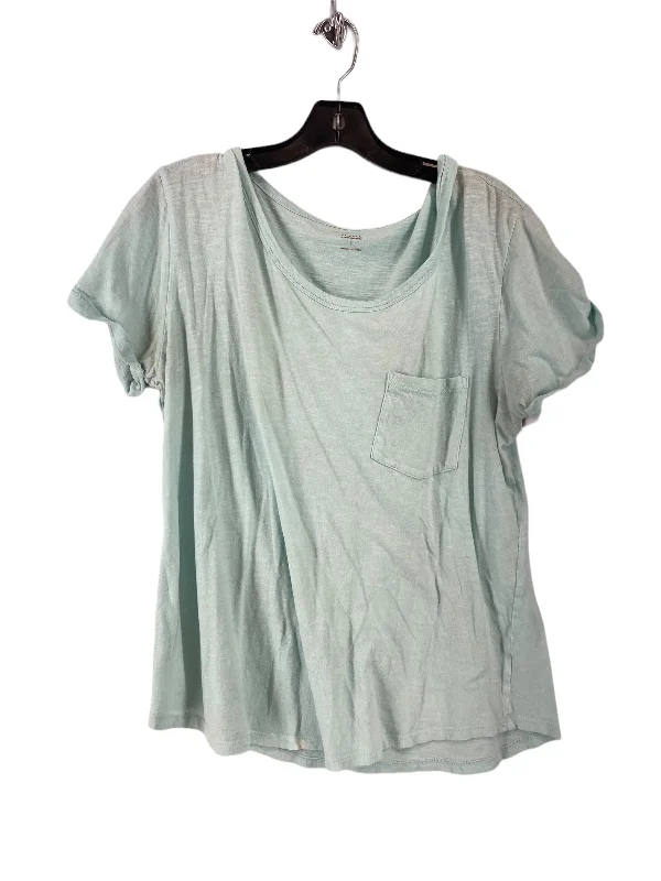 women's T-shirts made of silkAqua Top Short Sleeve Basic Ana, Size L