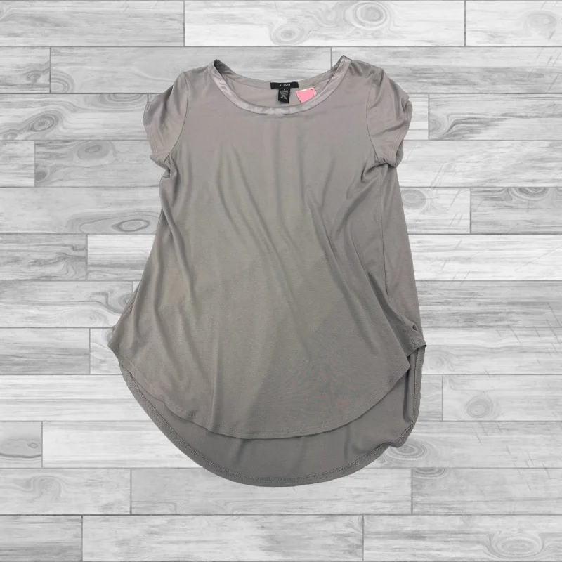 trendy women's T-shirtsGrey Top Short Sleeve Basic Alfani, Size S