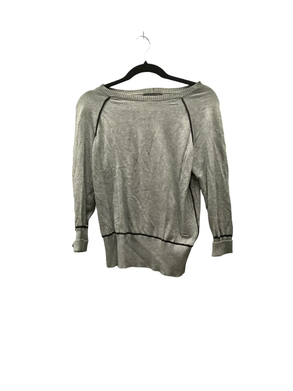 women's long sleeve tops for layeringTop Long Sleeve By Armani Exchange In Grey, Size: S