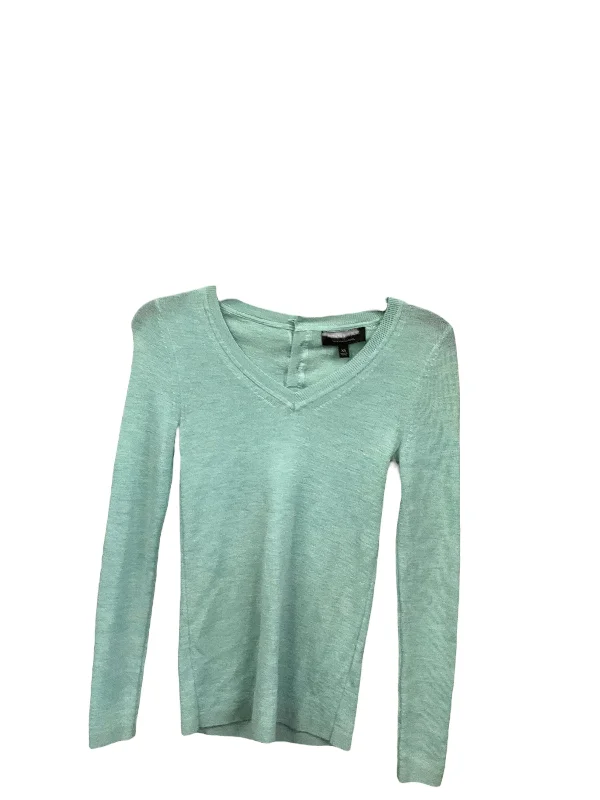 women's long sleeve tops with hidden buttonsTop Long Sleeve By Banana Republic In Aqua, Size: Xs