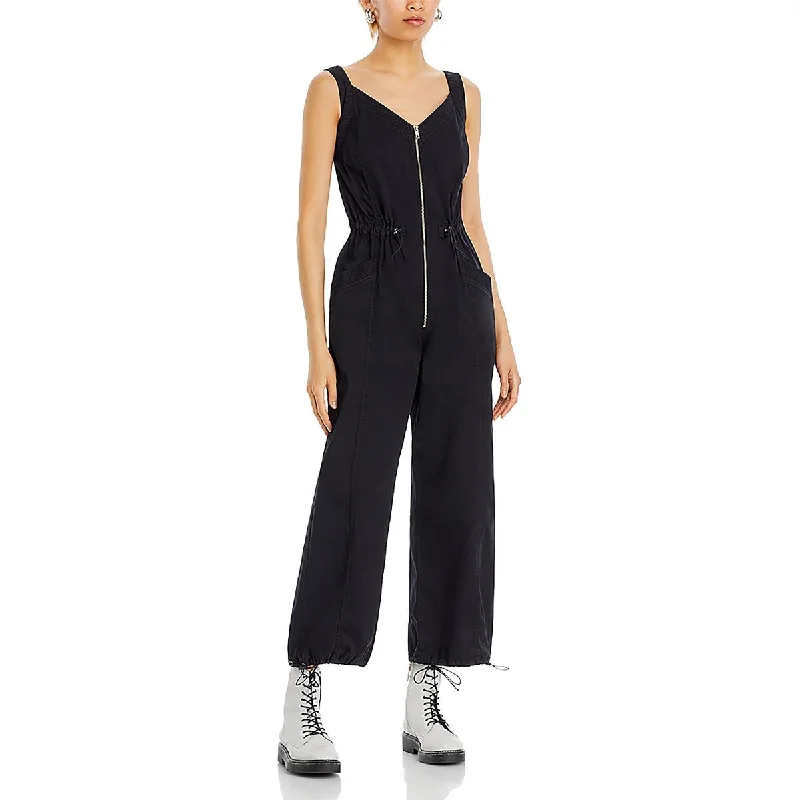 women's jumpsuits with off-the-shoulder sleevesPistola Womens Wide Leg Zipper Jumpsuit