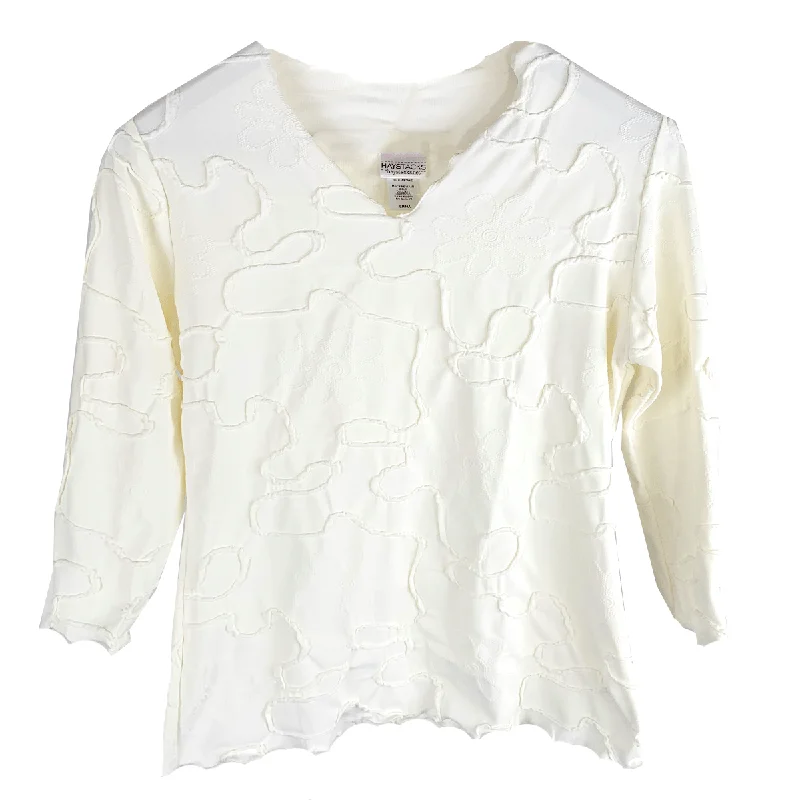 women's tops with geometric patternsOff White Conduit Surreal Top