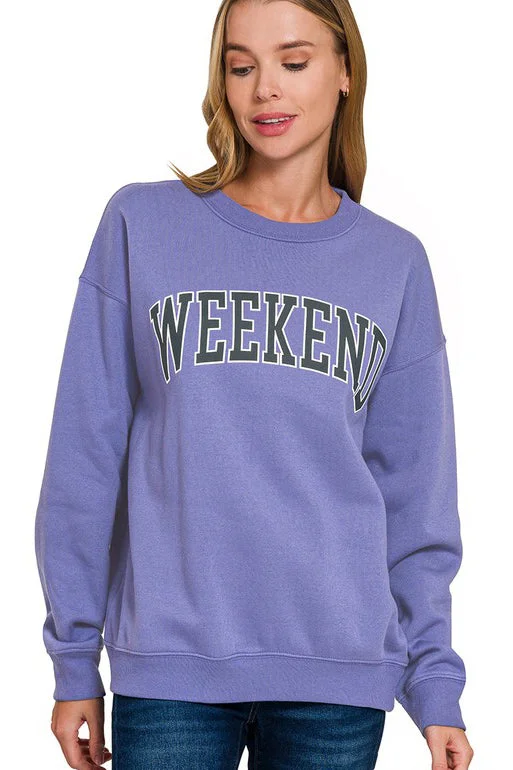 women's tops for those who want to add a touch of sophistication to their casual attireWeekend Marlin Blue Pullover