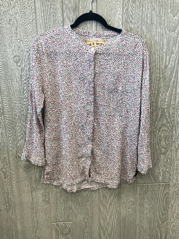 women's long sleeve tops with sustainable fabricTop Long Sleeve By Clothes Mentor In Floral Print, Size: M