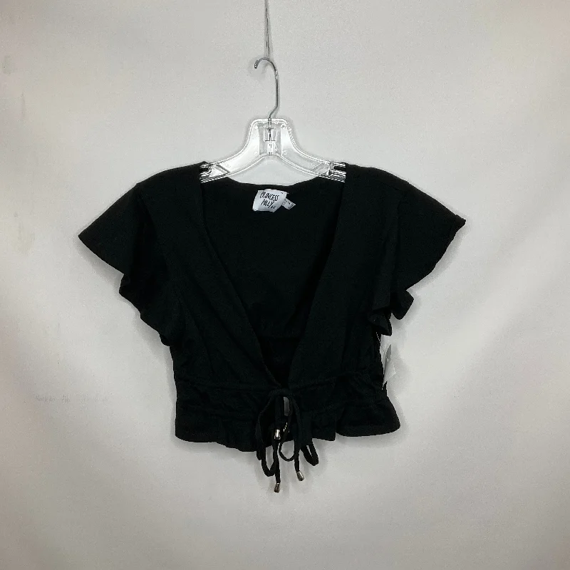 women's T-shirts for casual FridaysBlack Top Short Sleeve Cmc, Size 6