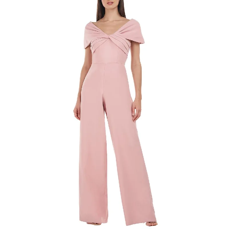 women's high-slit jumpsuitsJS Collections Womens Off-The-Shoulder Wide Leg Jumpsuit