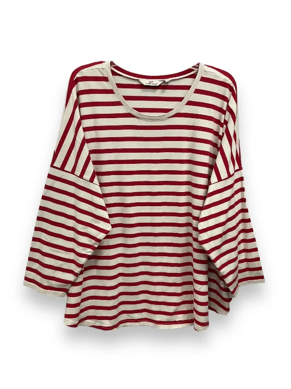 cozy women's long sleeve topsTop Long Sleeve Basic By Vineyard Vines In Striped Pattern, Size: 3x