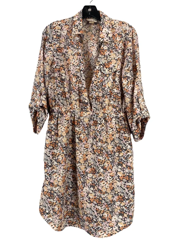 women's long sleeve tops for outdoor activitiesTop Long Sleeve By Loft In Floral Print, Size: M