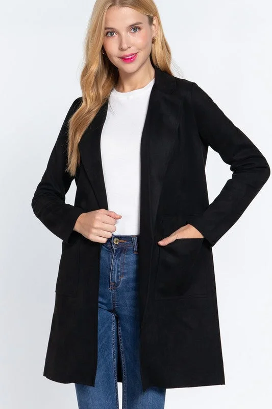 women's tops for those who refuse to compromise on styleFaux Suede Open Coats - 3 Colors! - FINAL SALE