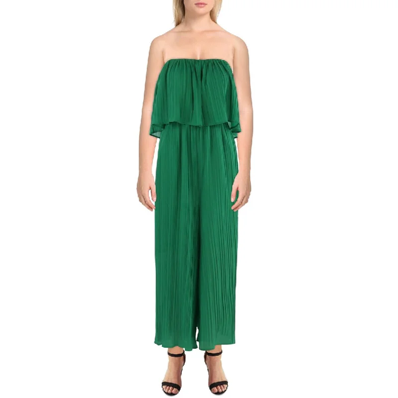 women's jumpsuits with high necksKensie Dresses Womens Pleated Jumpsuit