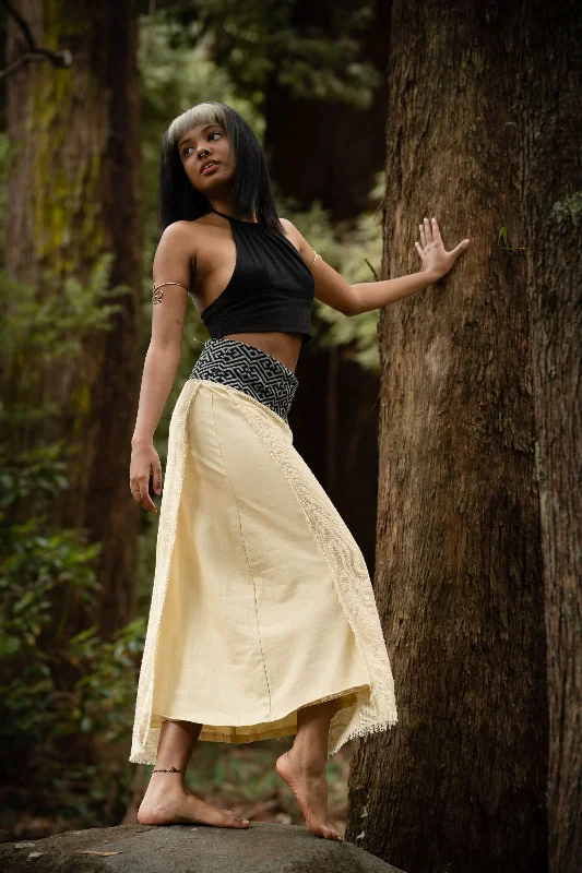 women's fitted skirtsKyote Long Skirt - Yellow