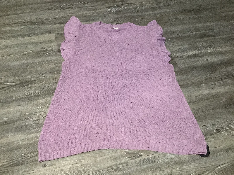 women's T-shirts with short sleevesPurple Top Short Sleeve Jodifl, Size 3x