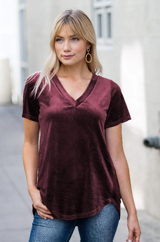 women's tops for those who want to make a fashion statementVelvet Amaryllis Tee