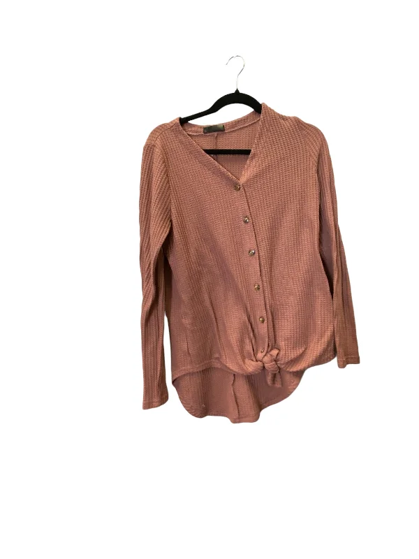 everyday women's long sleeve topsTop Long Sleeve By Cmc In Mauve, Size: M