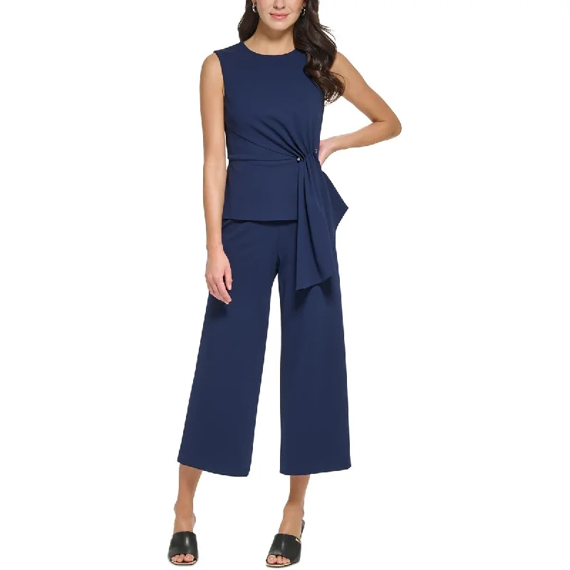 women's jumpsuits for ethical manufacturingDKNY Womens Embellished Gathered Jumpsuit