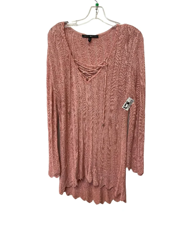 women's long sleeve tops with ethical sourcingTunic Long Sleeve By White House Black Market In Pink, Size: L