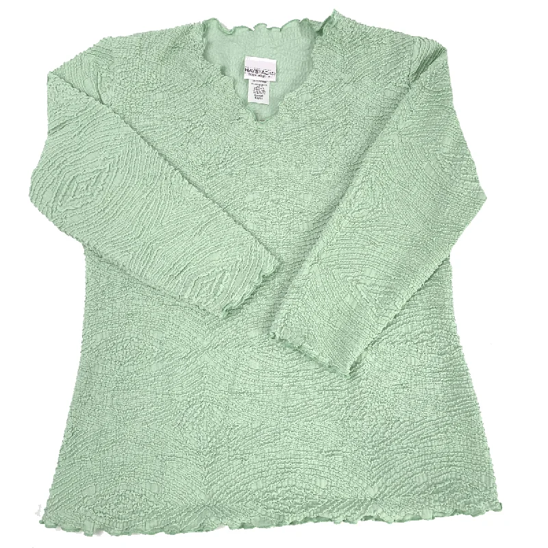 women's tops for those who want to wear versatile pieces that can be dressed up or downCameo Green Plan Surreal Top