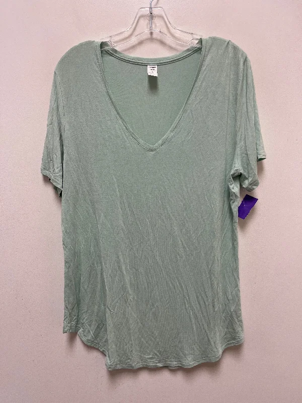 women's T-shirts for summerGreen Top Short Sleeve Old Navy, Size L