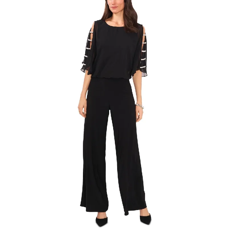 women's jumpsuits with buttonsMSK Womens Embellished Wide Leg Jumpsuit