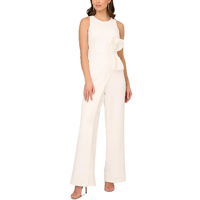 women's jumpsuits for statement fashionAdrianna Papell Womens Wide Leg Sleeveless Jumpsuit