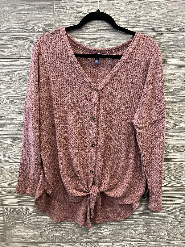 affordable women's long sleeve topsTop Long Sleeve By Clothes Mentor In Mauve, Size: M