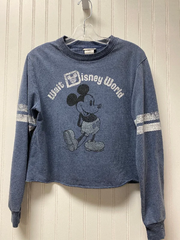 everyday women's long sleeve topsTop Long Sleeve By Disney Store In Blue, Size: Xs