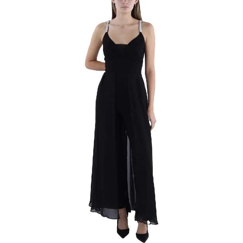 women's ankle-length jumpsuitsMSK Womens Embellished Dressy Jumpsuit