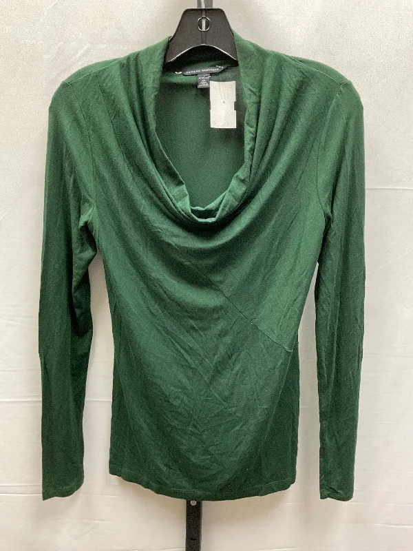 women's long sleeve tops with body-hugging silhouettesTop Long Sleeve By Banana Republic In Green, Size: Xs