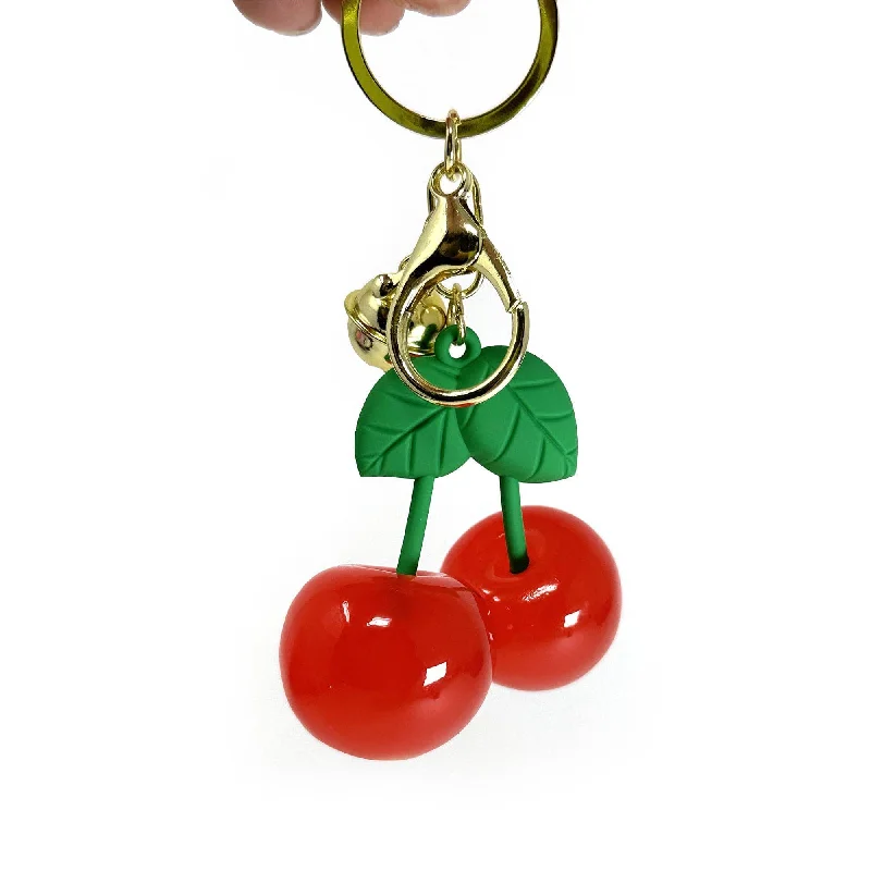 silk women's topsCharming Cherries 🍒 Key Chain/ Bag Charm