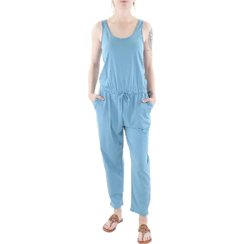 women's jumpsuits with halter necksATM Womens Knit Sleeveless Jumpsuit