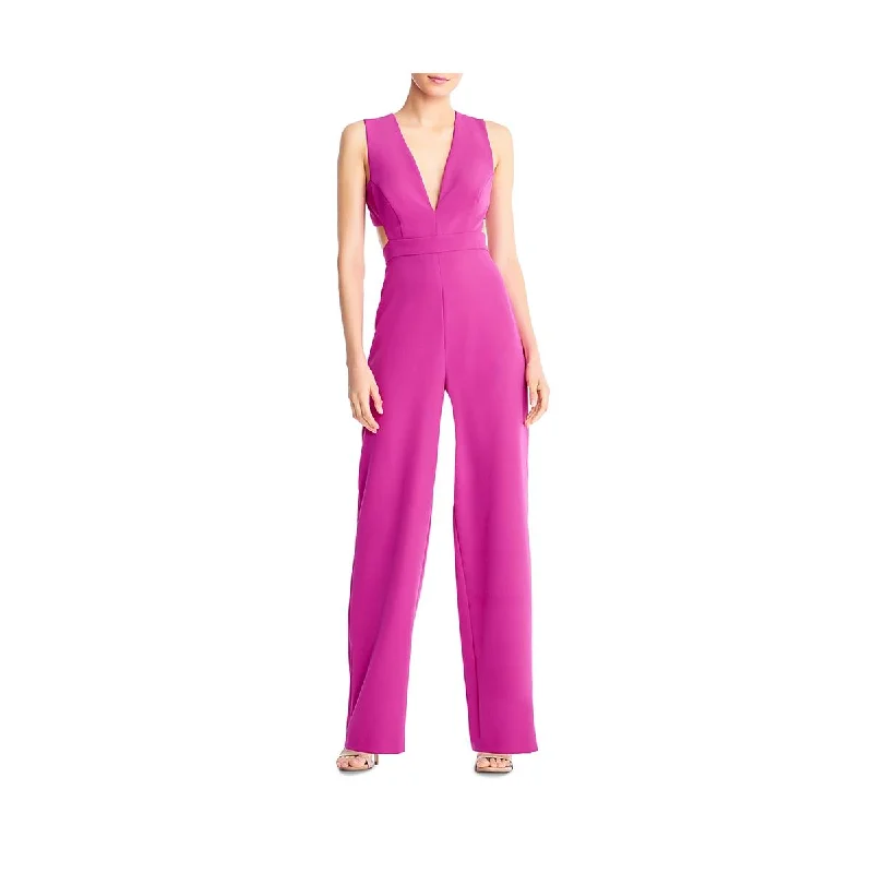 women's jumpsuits for stylish and functional fashionAidan by Aidan Mattox Womens Plunging Sleeveless Jumpsuit