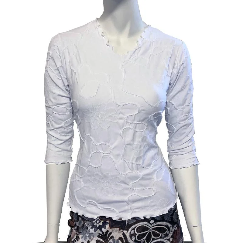 camisoles for womenWhite Conduit Surreal Textured Top