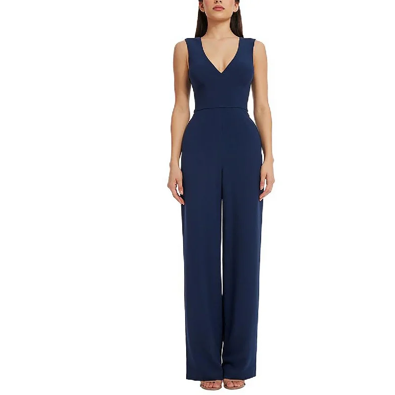 women's jumpsuits for formal eventsDress The Population Womens Solid Wide Leg Jumpsuit