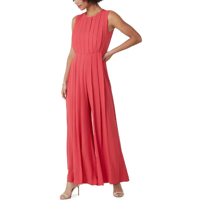 women's jumpsuits for partiesBCBGMAXAZRIA Womens Pleated Flowy Jumpsuit