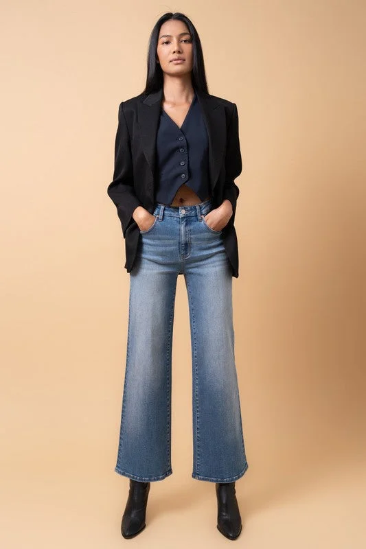 women's denim jeans for a cozy weekendHIGH RISE RELAXED WIDE LEG