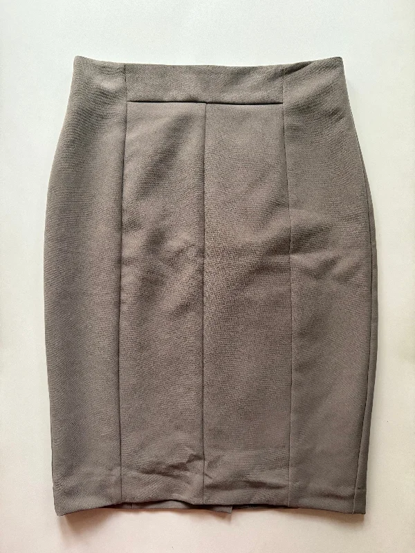 women's silk skirtsSkirt Midi By Worthington In Taupe, Size: 8