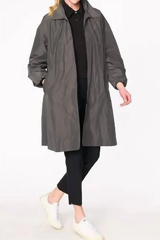 women's coats for hikingSwing Coat In Charcoal