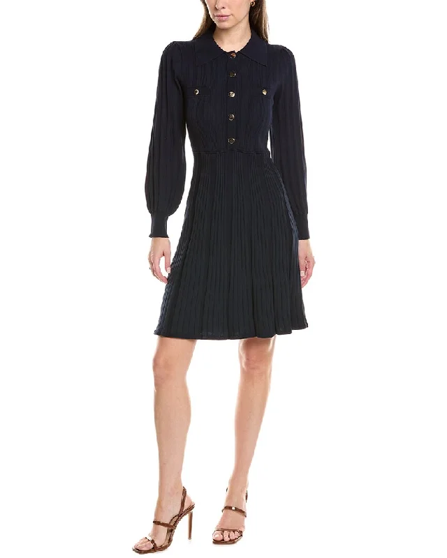 women's long-sleeved dressesNanette Nanette Lepore Midi Dress