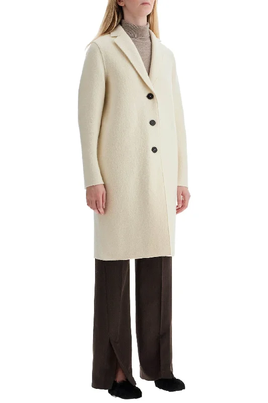 women's coats with button-down frontsHarris Wharf London Single-Breasted Wool Coat In Boiled