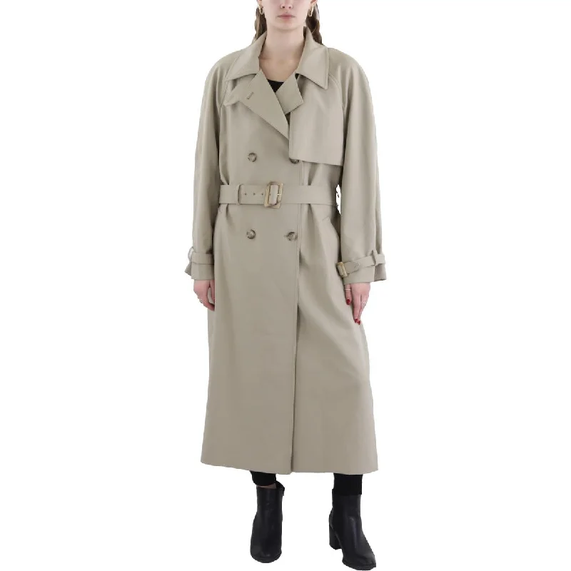 affordable women's coatsWomens Collar Button Down Trench Coat