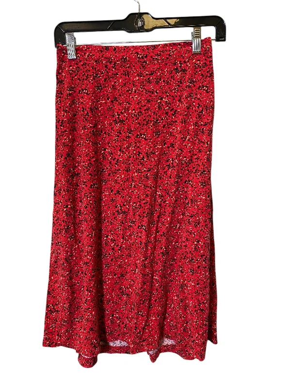 women's moisture-wicking formal skirtsSkirt Midi By Old Navy In Red, Size: S