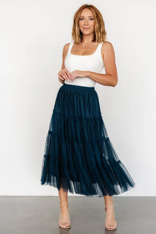 women's tiered skirtsGalena Tulle Skirt | Deep Topaz