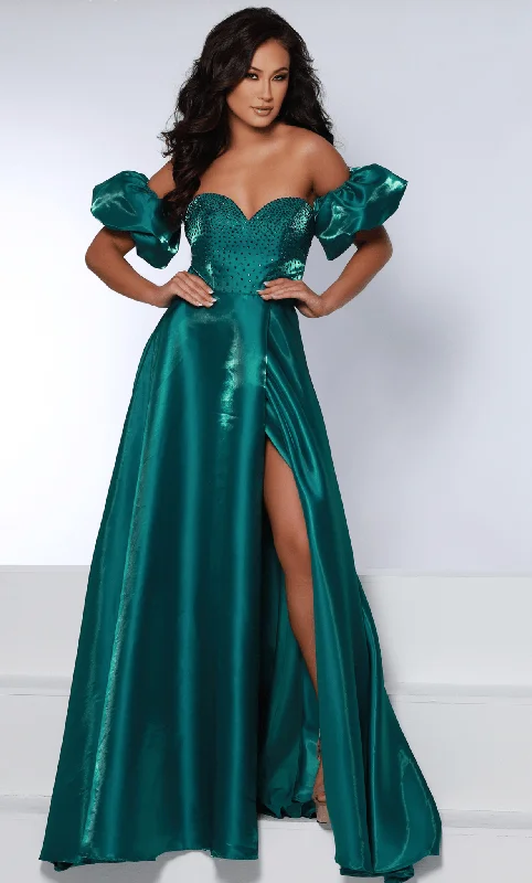 women's boho dressesJohnathan Kayne 2642 - Sweetheart Satin Evening Gown