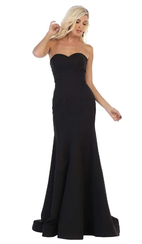 women's party dressesMay Queen - RQ7703 Strapless Sweetheart Trumpet Evening Dress