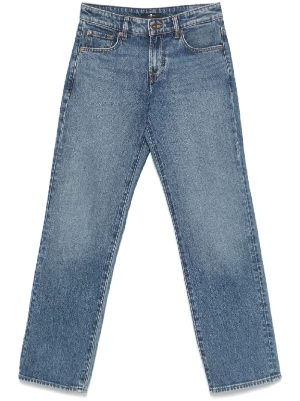 women's denim jeans with cotton blendSeven Women's Jeans blue