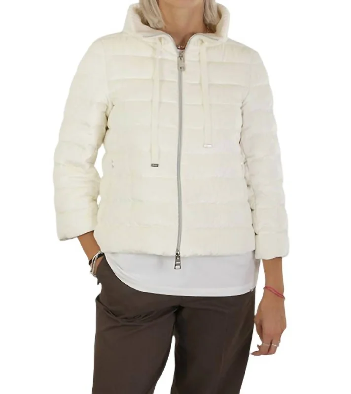 women's stylish coatsPuffer Jacket In Bianco