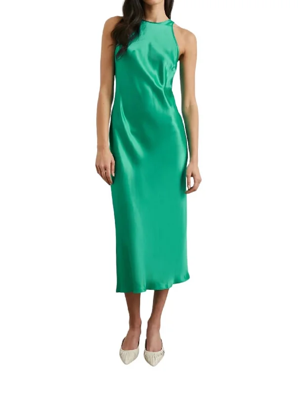 women's midi dressesSolene Midi Dress In Jade