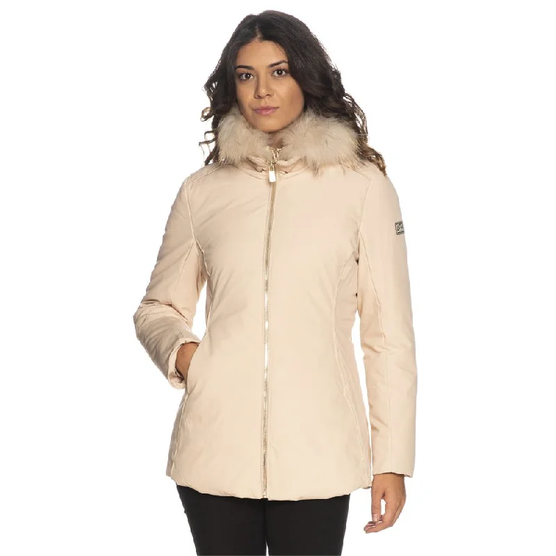 affordable women's coatsYes Zee Chic High-Collar Hooded Women's Jacket with Women's Fur